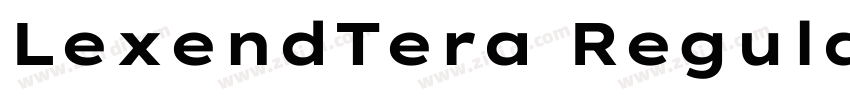 LexendTera Regular字体转换 LexendTera Regular字体转换